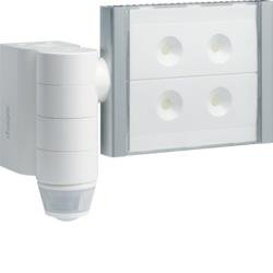 Detector de mișcare IP55 cu reflector LED, QC, alb TRE600 HAGER