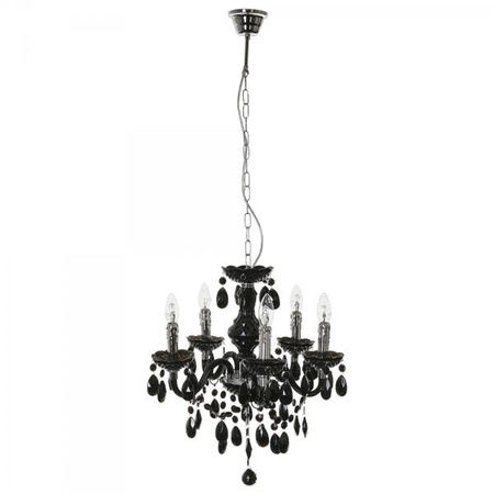 Lampă de perete lampă de perete Whiz 5 surse de lumină metal plastic negru candelabru cristale Italux L.90690/5BL