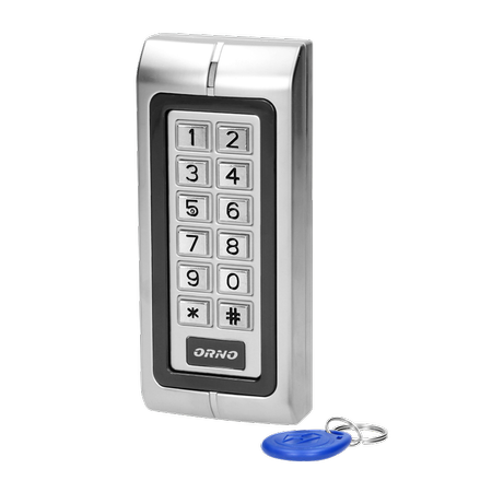 Încuietoare cu combinație subțire cu cititor de carduri și tag-uri cu cheie, IP44 , 1 releu 3A , dimensiuni 128x82x28 mm
