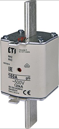 NH2 gG 160A/500V inserție de legătură fuzibilă NH2 gG 160A/500V