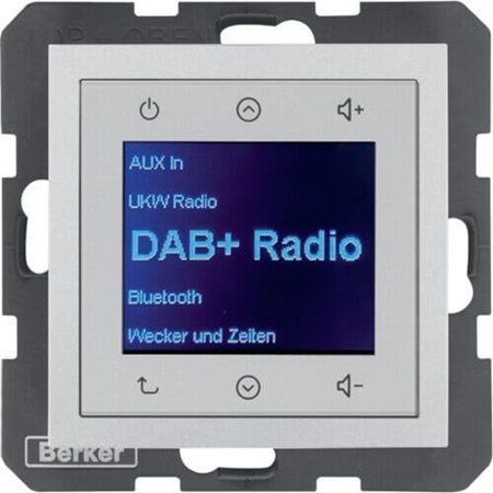 Radio B.x Touch DAB+, Bluetooth aluminiu mat 30841404 Berker