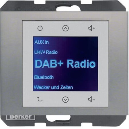 Radio K.5 Touch DAB+ din oțel inoxidabil 29847004 Berker