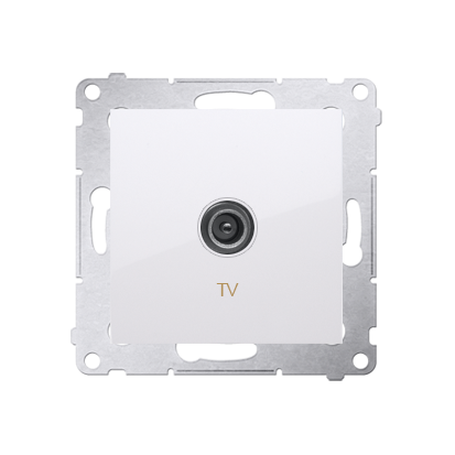 Simon 54 Premium Priză albă de antenă TV simplă (modulară) DAK1.01/11